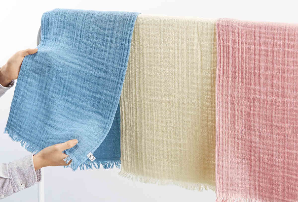 Amazon｜ミヤモトタオル フェイスタオル 雲 31×88cm hug ガーゼ